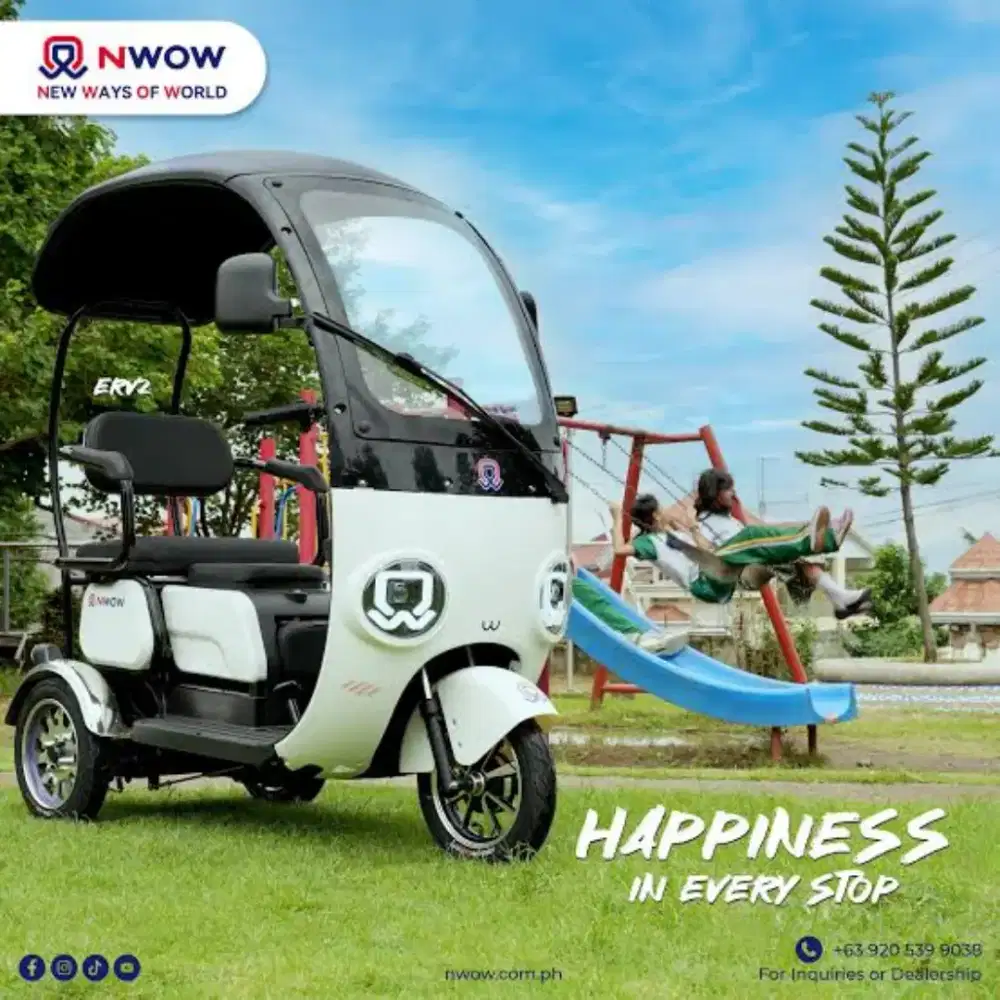 SEPEDA LISTRIK RODA TIGA ERV2 NWOW 48V20AH