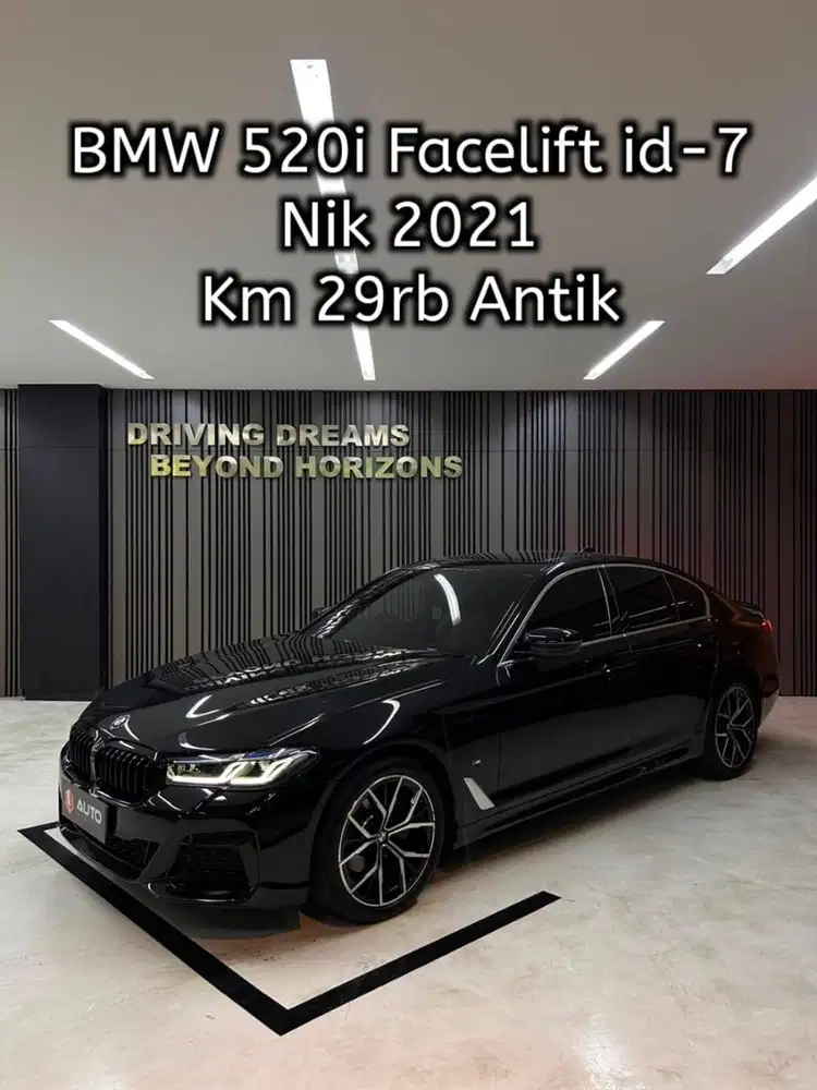 BMW 520i M-Sport 2021 Hitam Km29rb Sunroof Id-7 iDrive-7 B2905DK