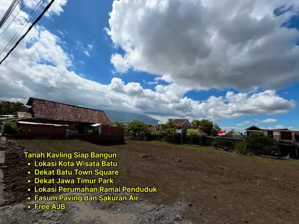 Tanah Kota Batu Dekat Wisata Harga 200 Jutaan Cocok Bangun Villa