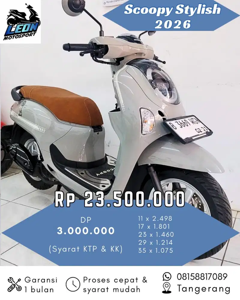 Scoopy stylish 20266, jual beli motor seken