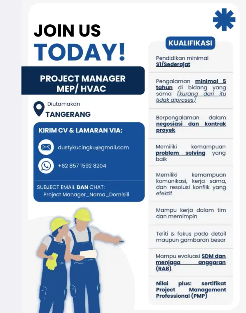 Project Manager (MEP, HVAC)