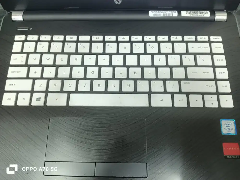 Laptop Hp 14s core i3 gen 6