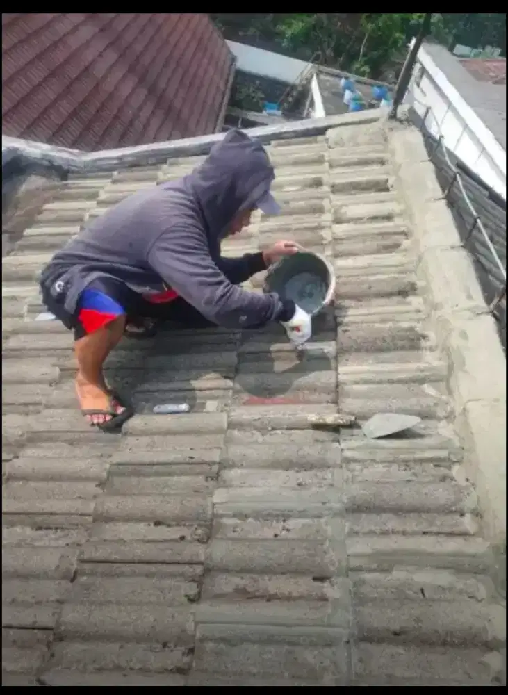 Perbaikan atap bocor, kanopi, plafon pvc, renovasi atap, mezzanine