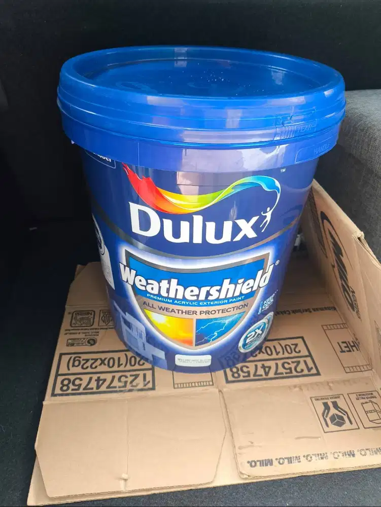 DULUX WEATHERSHIELD BRILLIANT WHITE 20 LITER BARU