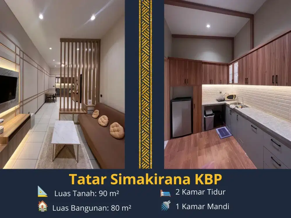 Dijual Rumah Bergaya Jepang Full Furnished di Tatar Simakirana – Kota Baru Parahyangan LT 90 m² | LB 80 m²