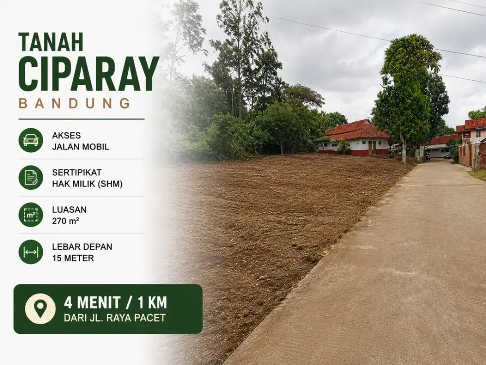 SHM - Tanah Ciparay Bandung (Daerah Sagaracipta)