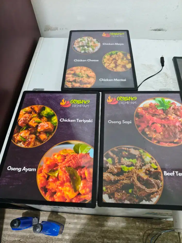 Menu slim light box ukuran A4