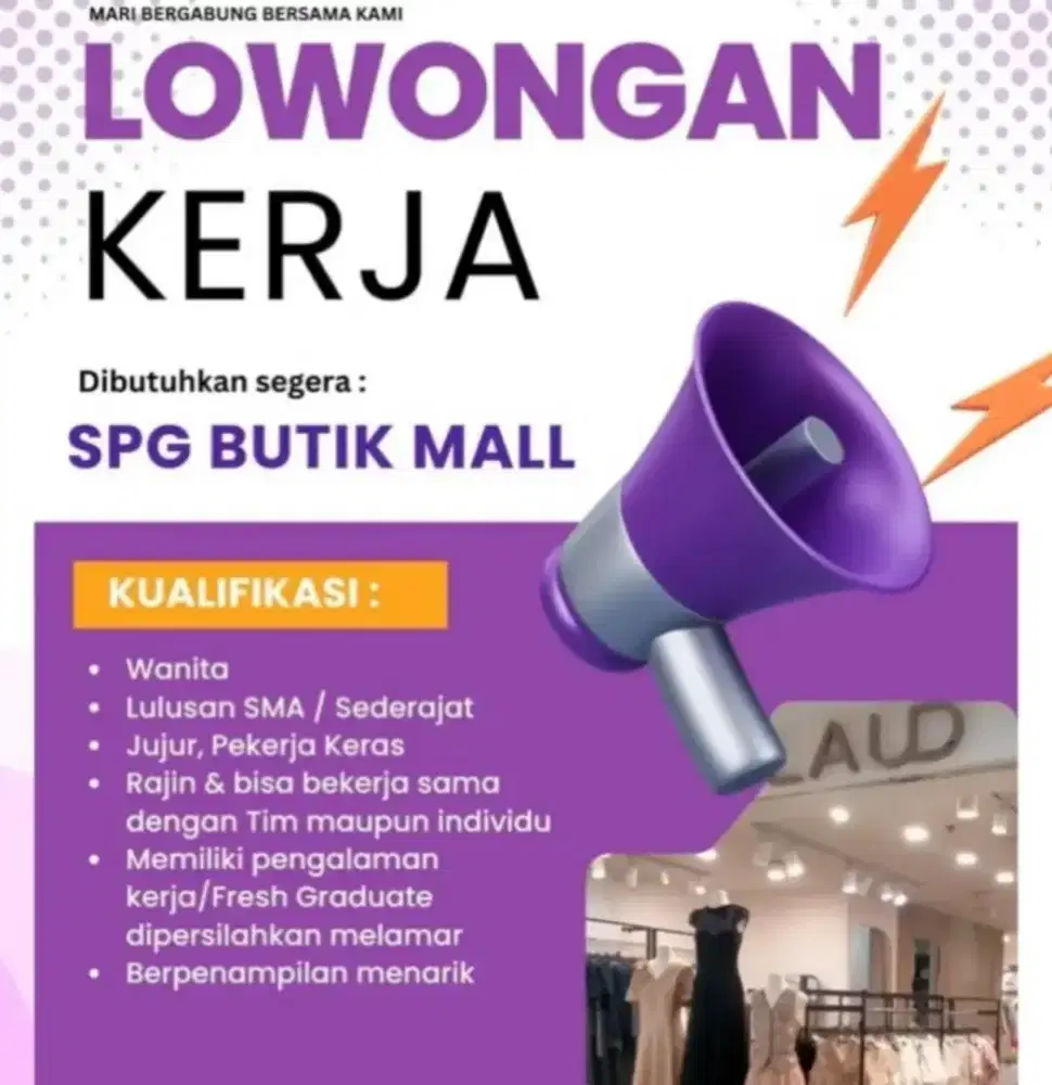 Urgent SPG MALL  SURABAYA