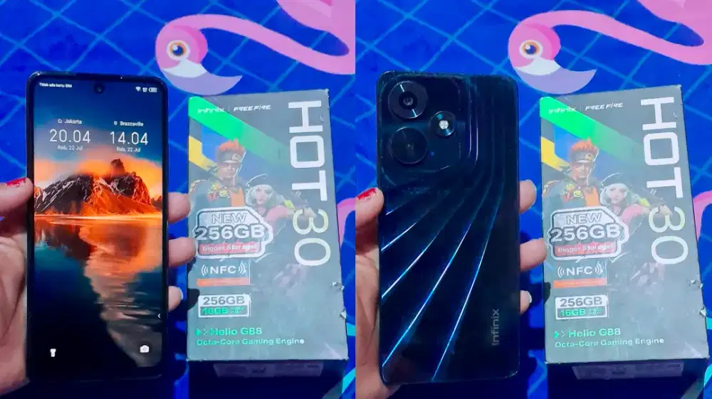 Infinix Hot 30 ram 8+8/256 Lengkap