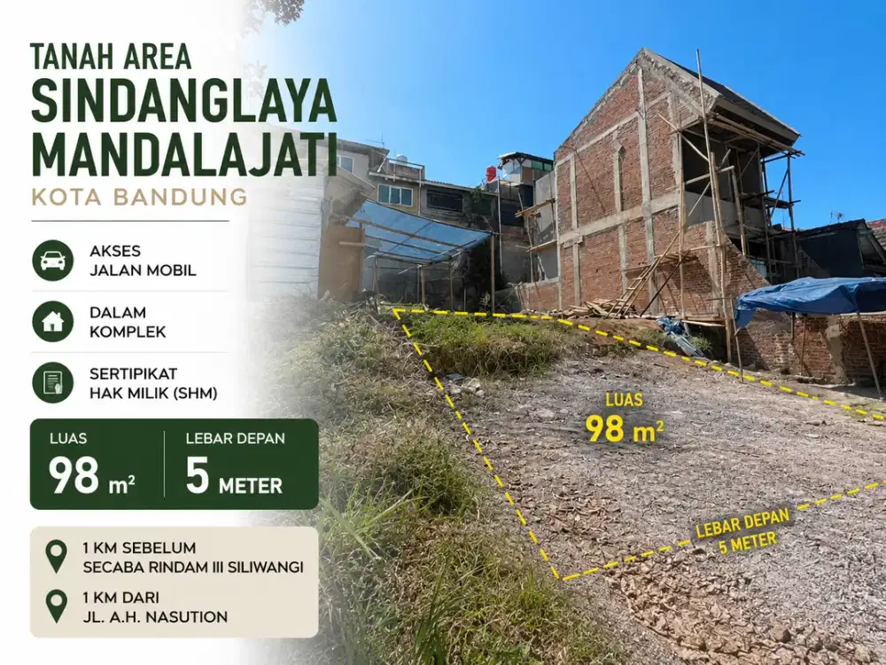 Tanah Bandung Timur Area Sindanglaya (SHM)
