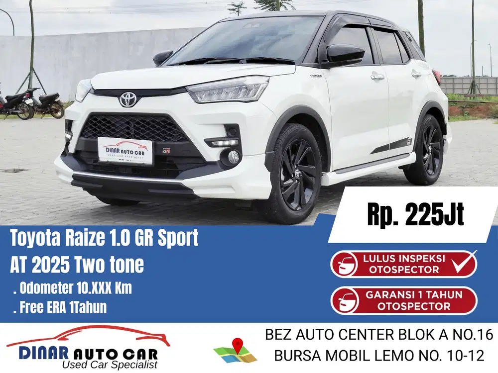 (10Rb) RAIZE Turbo GR 2025 At Matic B Ganjil Warenty On *Dinar auto*