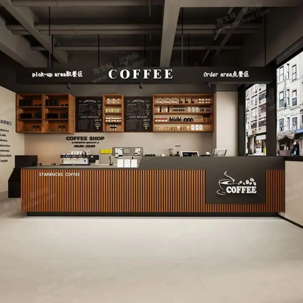 Meja Barista Modern Meja Cashier Custom Meja Kasir Meja Pelayanan