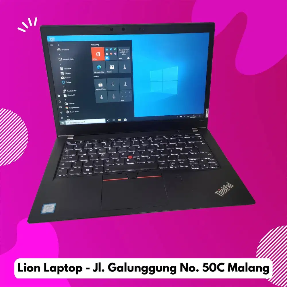 RAM 8GB Core i5 gen 8 Lenovo Thinkpad T480s SLIM [23|07]