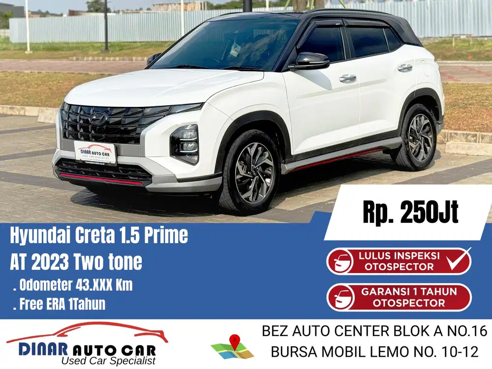 (40Jt) Creta Prime 2023 Full Ori Matic B Genap Garansi On *Dinar Auto*