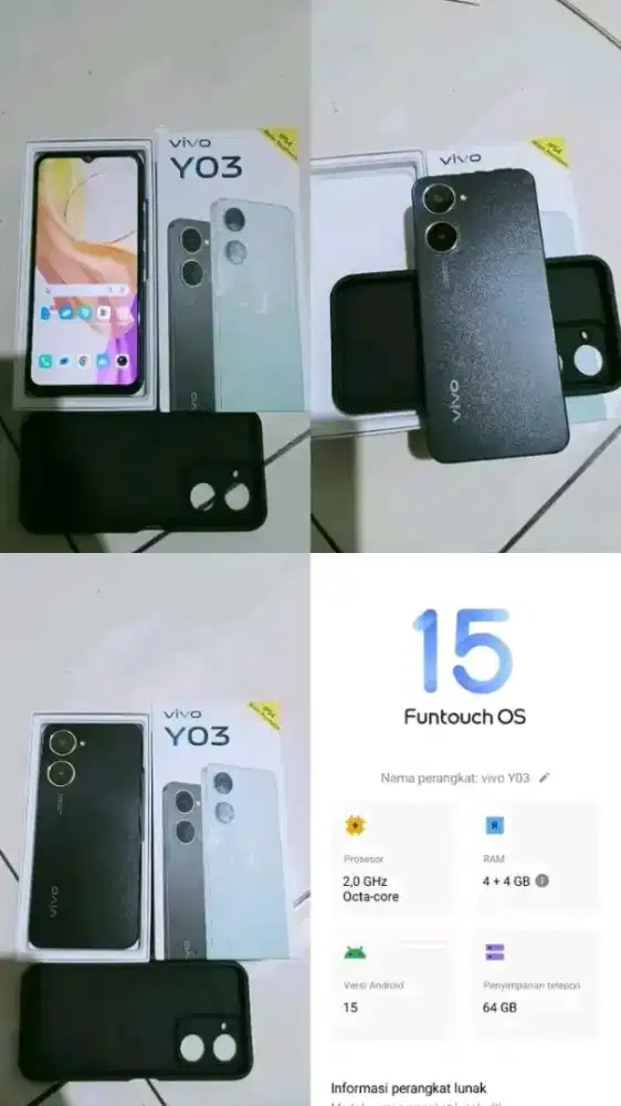 Vivo y03 ram 4+4(64)