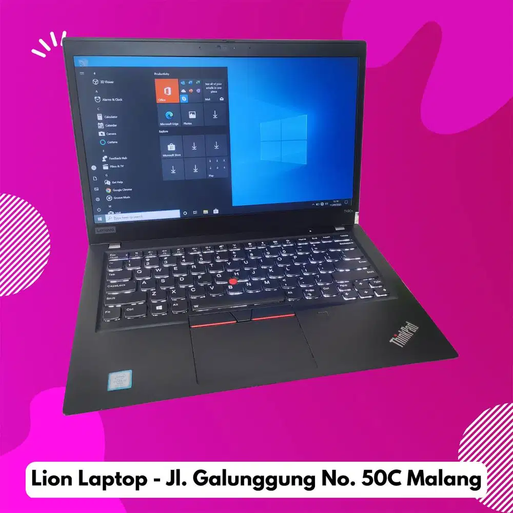 RAM 16GB SSD 256GB Core i5 Slim Lenovo Thinkpad T490s [23|07]