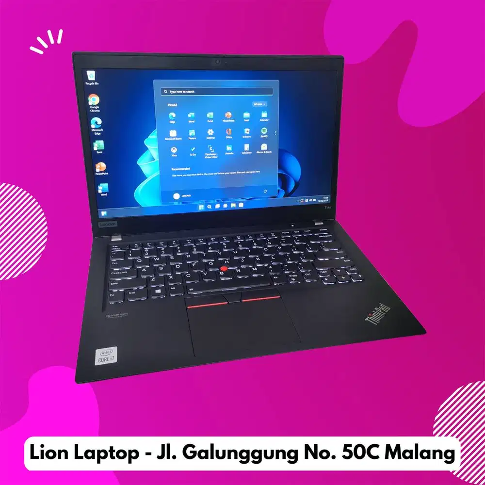 RAM 16GB Core i7 Gen 10 Slim SSD 256GB Lenovo Thinkpad T14S [23|07]