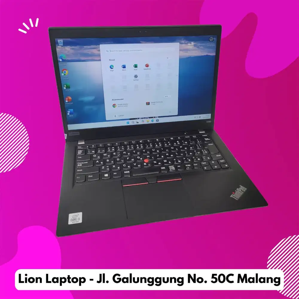i5 GEN 10 Murah RAM 8GB Lenovo Thinkpad X390 [23|07]