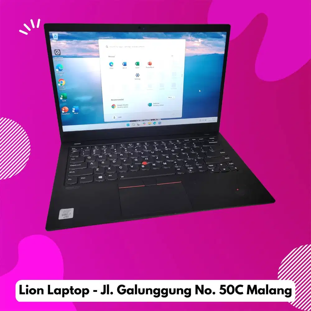 RAM 16GB Core i7 Gen 10 Slim Lenovo Thinkpad X1 Carbon [23|07]