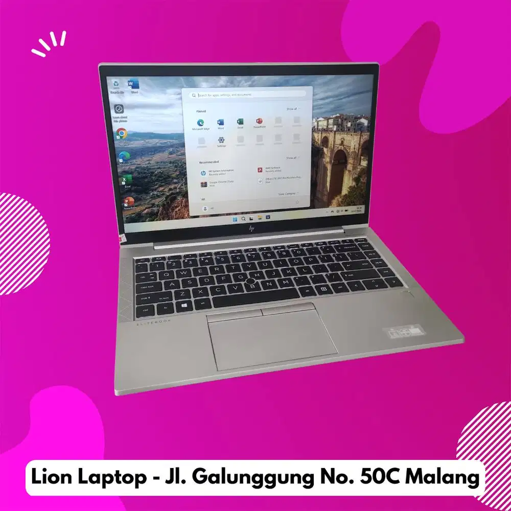 RAM 16GB Ryzen 5 SSD 256GB Slim Alumium HP Elitebook 845 G7 [23|07]