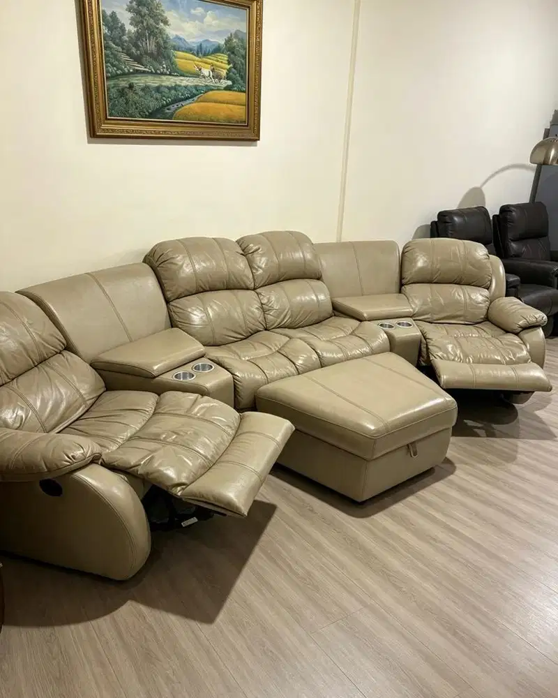 Sofa Recliner Informa Cheers Madison Leather Genuine ( Kulit Asli )