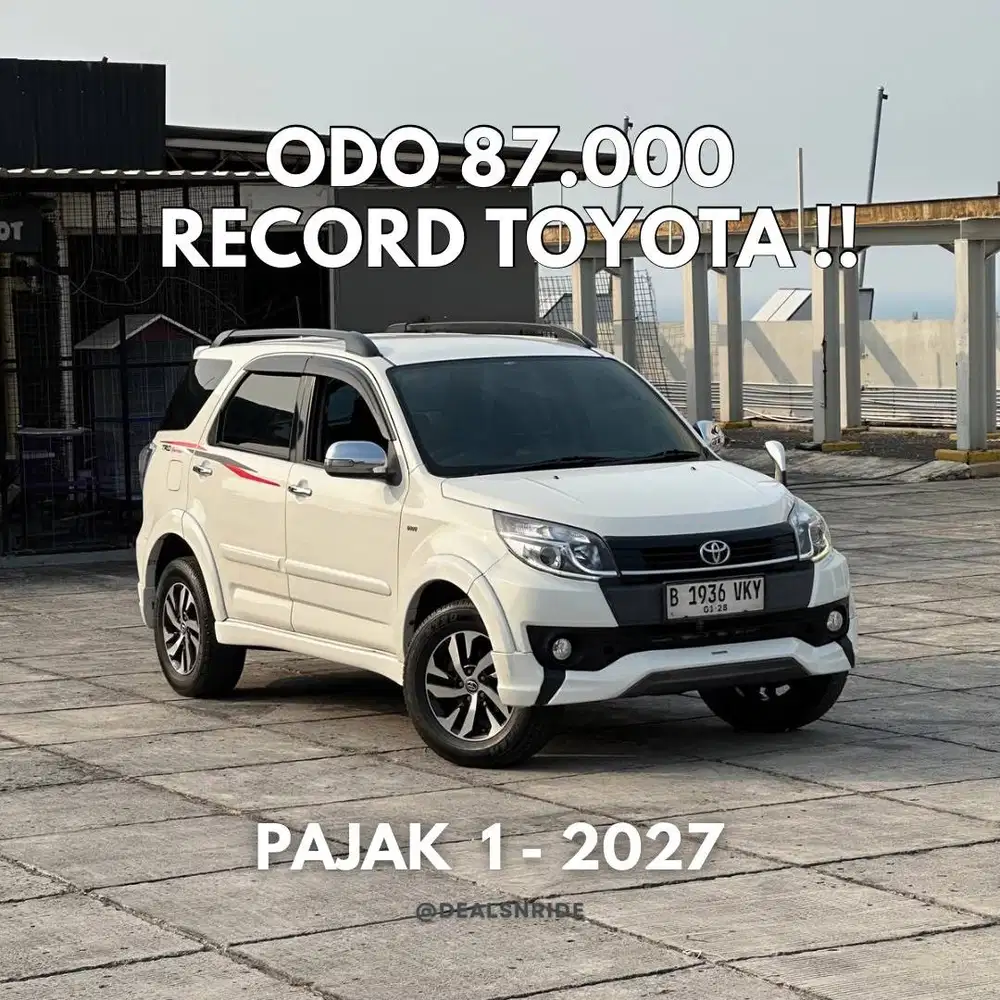 ODO 87.000 ANTIKK !! PAJAK 1/2027 TOYOTA RUSH S TRD 2017 SIAP PAKAI