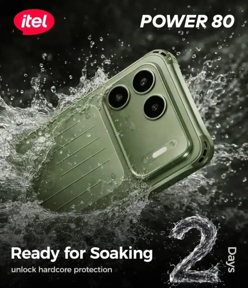 ITEL P80 4/128 black (baru)/msi bisa cicil pakai kredivo