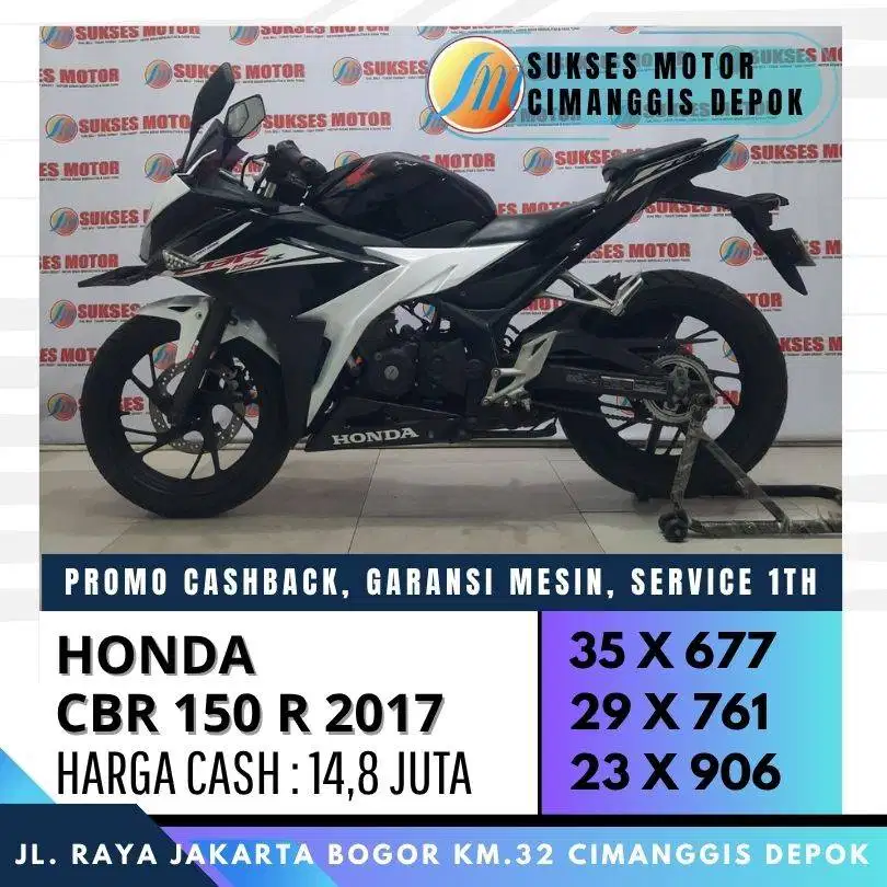 HONDA CBR 150R 2017 CASH KREDIT UNIT MULUS BERGARANSI