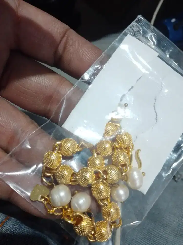 23,1K Gelang emas + Pearl