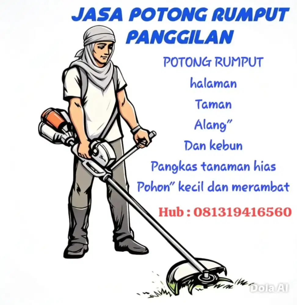 Jasa potong rumput panggilan