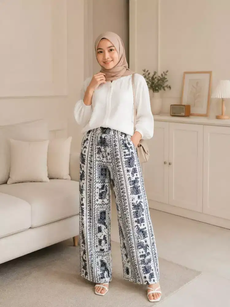 CELANA KULOT MOTIF GAJAH MURAH