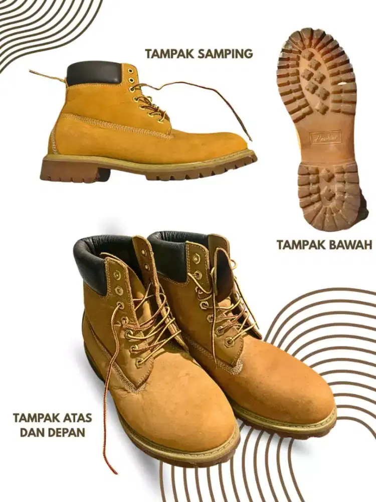 Sepatu booth kulit merk hawkins no 43