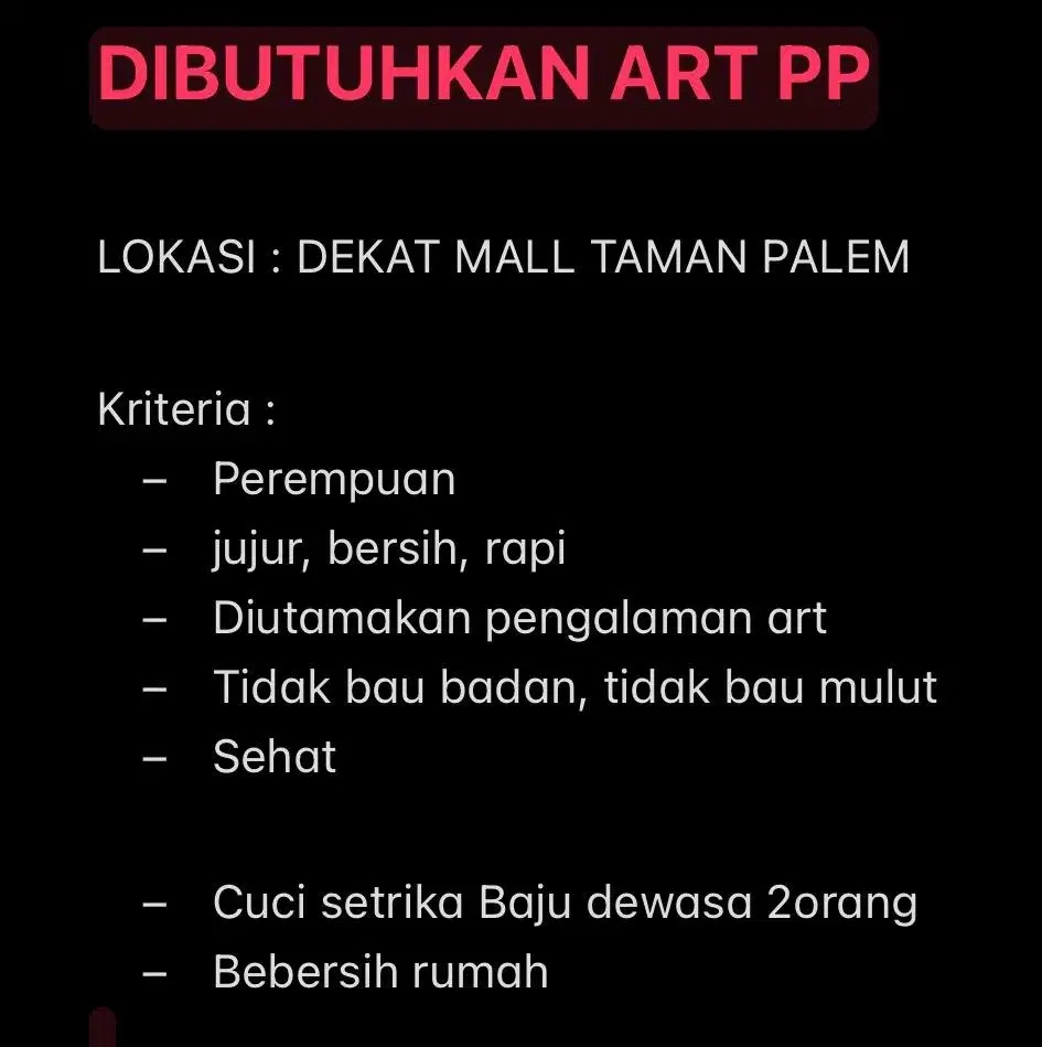 DIBUTUKAN ART PP