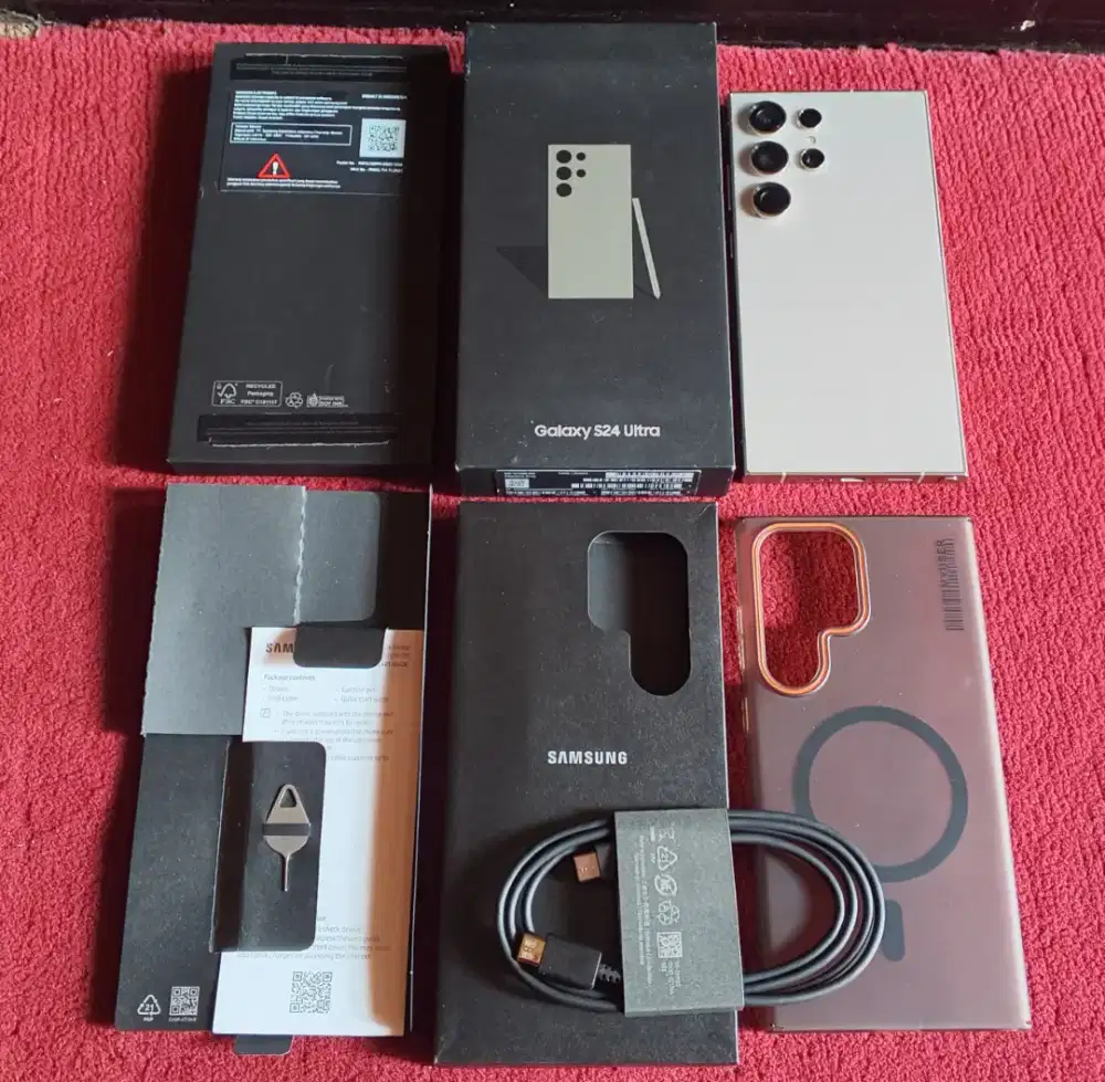 Samsung Galaxy S24 Ultra 12/256 Grey Fullset Ori Ex SEIN SIAP PAKAI