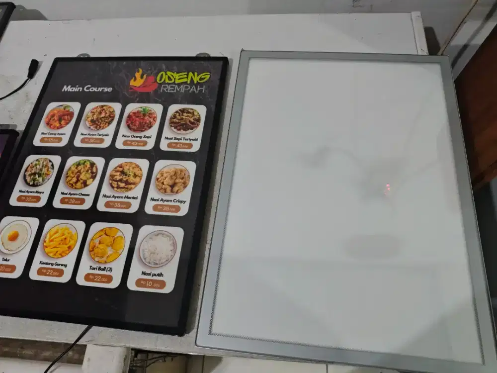Slim light box utk menu ukuran A3