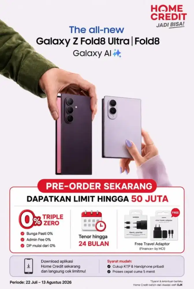 Samsung Galaxy Z Fold8 Ultra | Fold8 PRE-ORDER SEKARANG!
