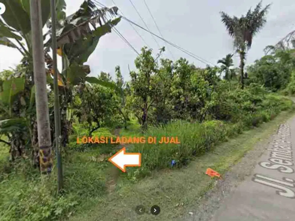 Tanah Ladang di jalan utama