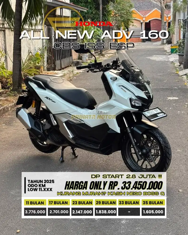 CREDIT DP MULAI 2.8 ADV 160 CBS 2025 !!!