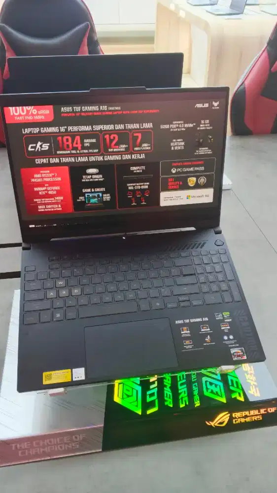 Cicilan laptop Asus tuf gaming a16 rtx 4050 gratis 2x cicilan