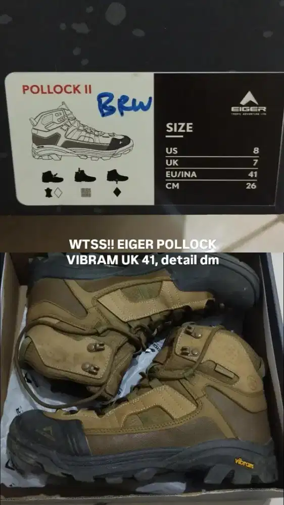 WTSS EIGER POLLOCK VIBRAM