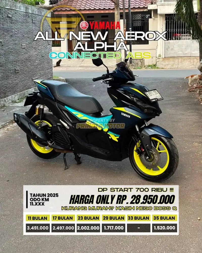 CREDIT DP MULAI 700 RIBU AEROX ALPHA ABS 2025 !!!