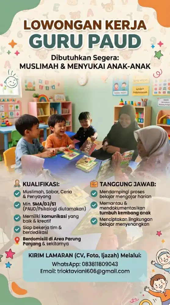 Loker guru paud
