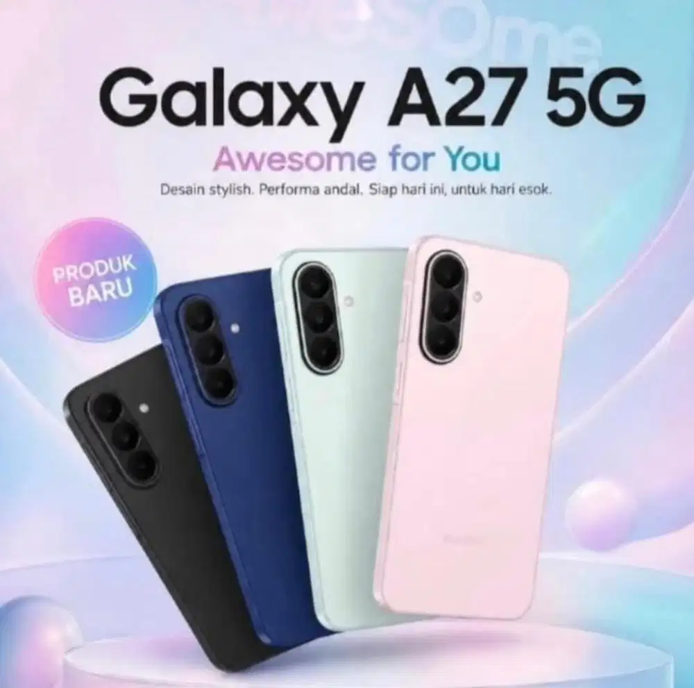Samsung A27 5G 8/256 black free buds core (baru) garansi resmi
