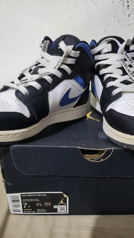 Air Jordan 1 Mid Racer Blue Black size 40
