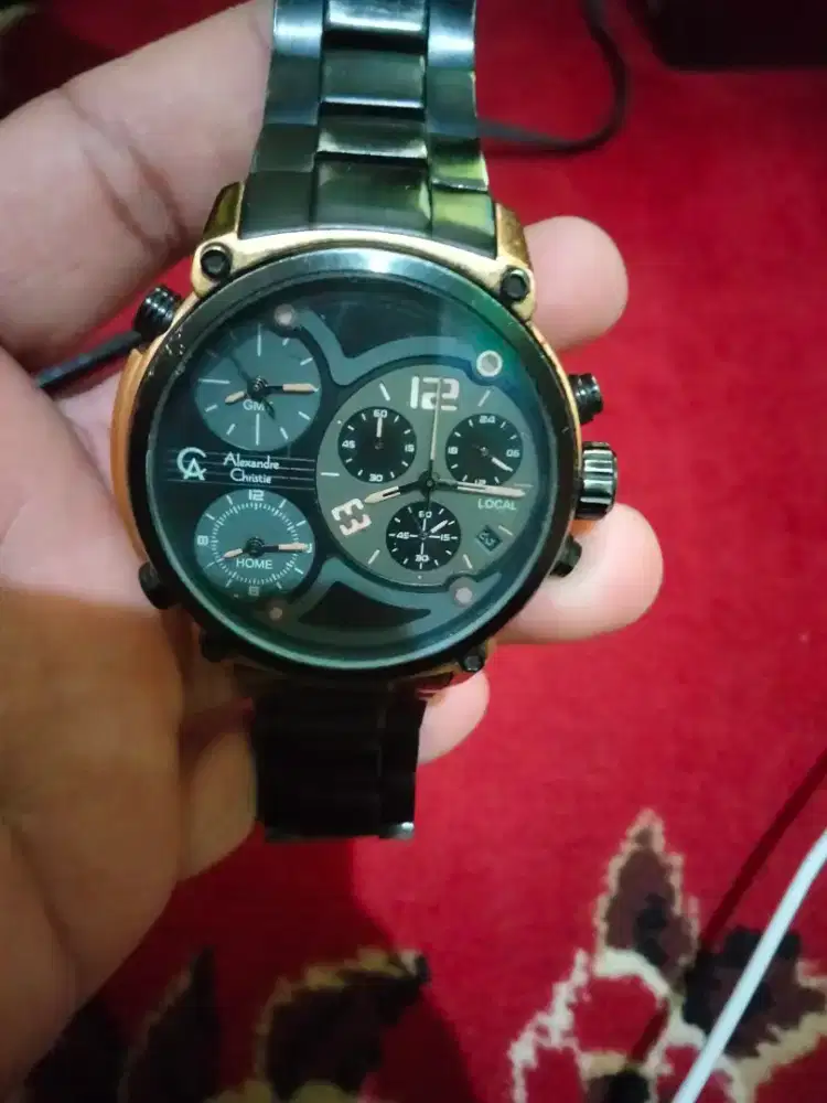 jual jam Alexandre/AC chrono tiga waktu normal