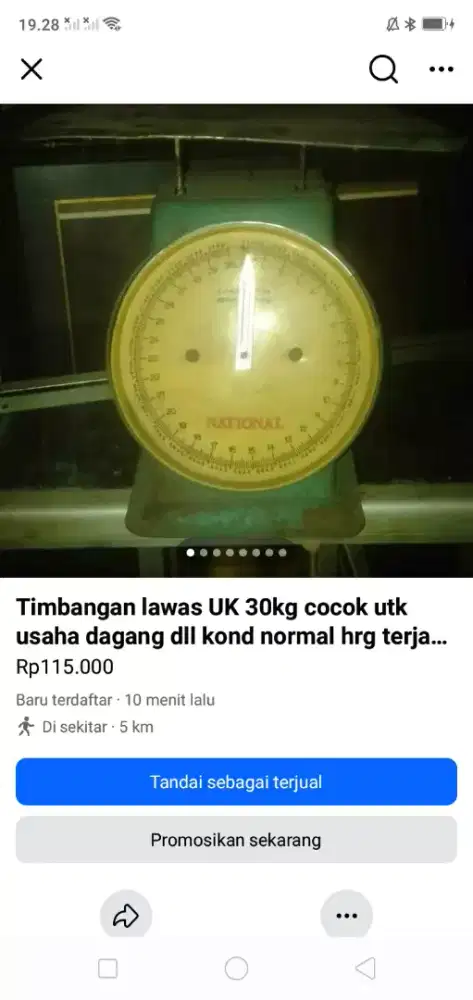 Timbangan lawas UK 30kg cocok utk usaha dagang dll kond normal murah