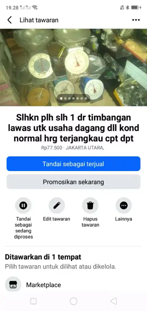 Slhkn plh slh 1 dr timbangan lawas cocok utk usaha dagang dll normal
