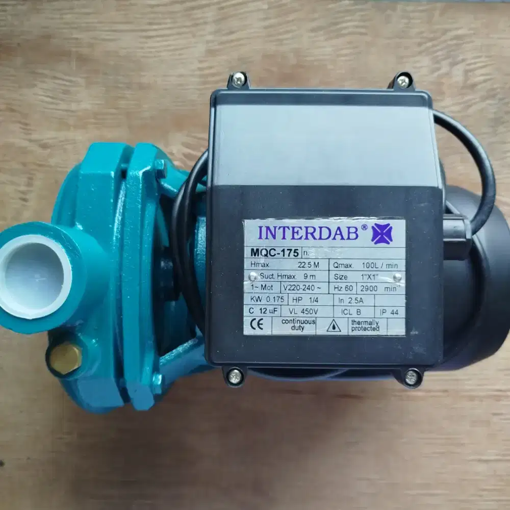INTERDAB MQC-175 Pump Centrifugral Sentrifugal Pompa Air Dorong 1