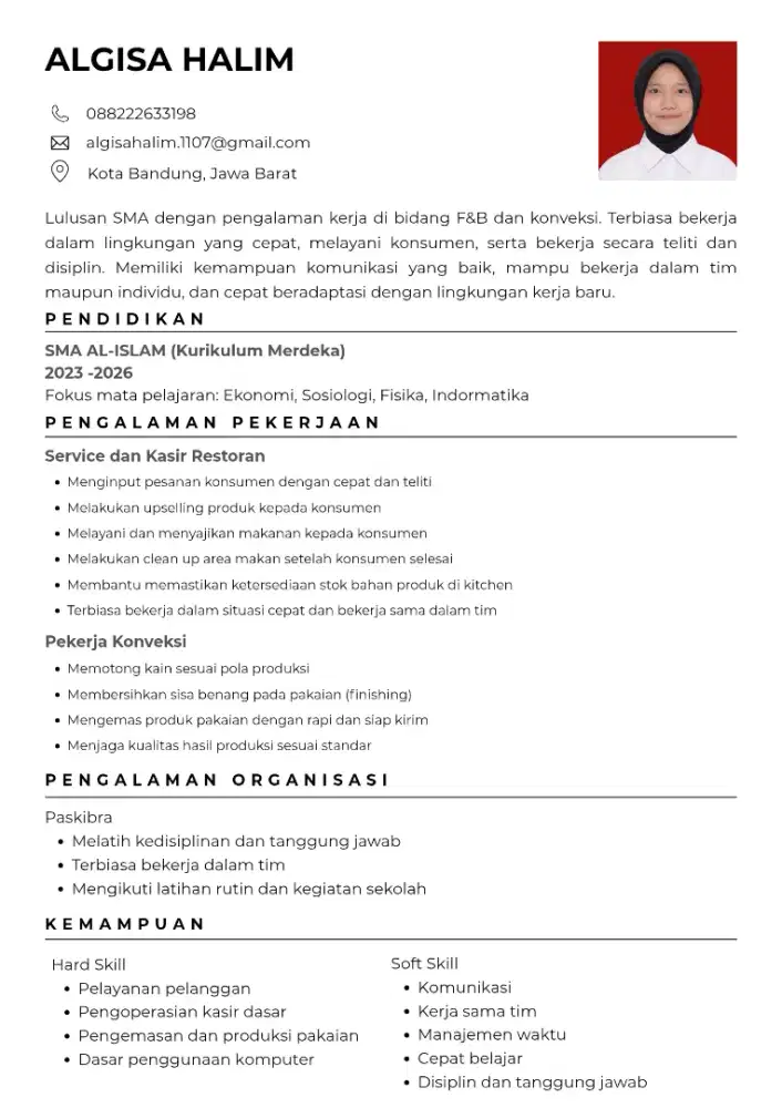 SAYA MENCARI PEKERJAAN APA SAJA DI SEKITAR CIJERAH, BANDUNG KULON