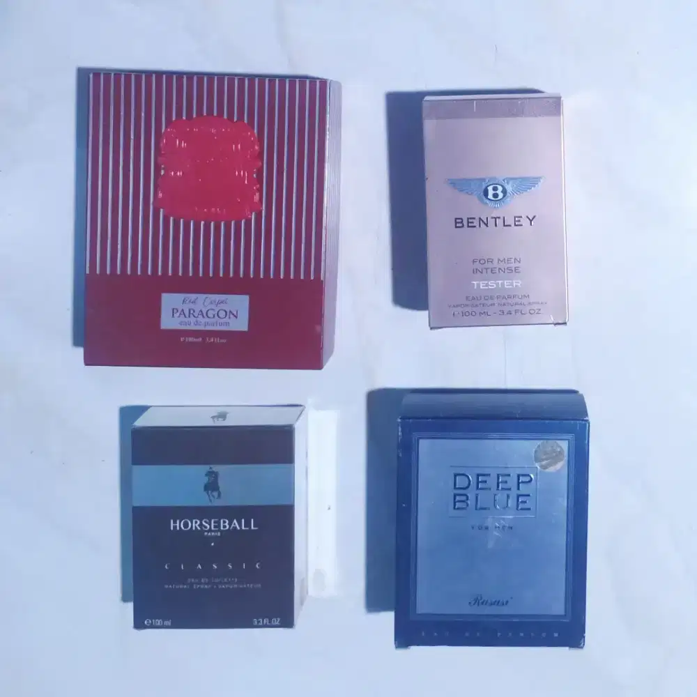 Preloved Parfum 100% Authentic Bentley/Rasasi/Paragon/Horseball